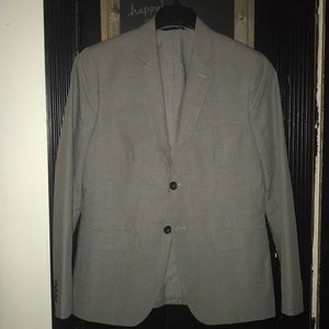 Grey checked Banana Republic blazer